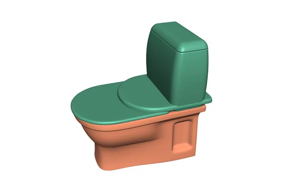 Toaletní Sedátko Brýlemi Cisternou — Stock fotografie