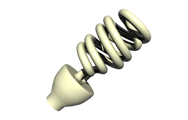 Lampa Energooszczędna Włóknem Szklanym Podstawą — Zdjęcie stockowe