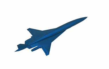 Modern jet süpersonik hava aracı gökyüzünde