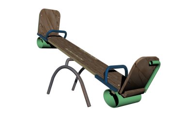 Oyun ekipmanlı çocuk parkı