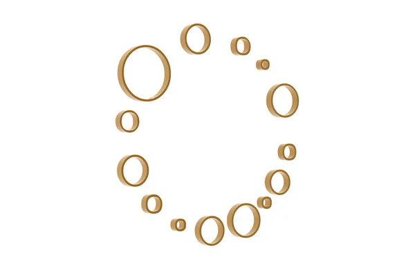 Χρυσοί Ομόκεντροι Κύκλοι Ένα Χωράφι Σιτηρών — Φωτογραφία Αρχείου