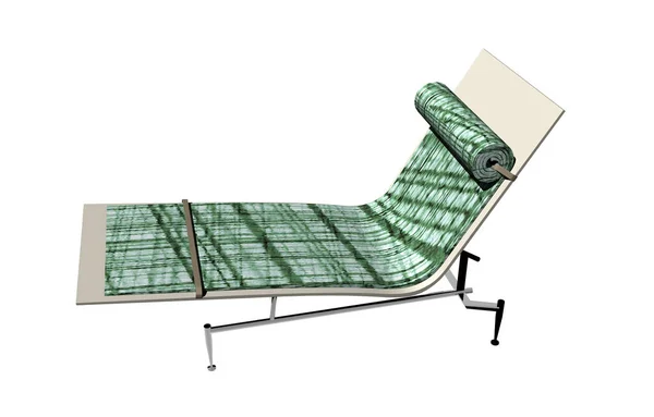 Padded Relaxation Bed Metal Frame — Stock Photo, Image