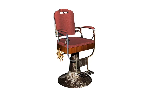 Cadeira Giratória Estofada Pelo Cabeleireiro — Fotografia de Stock