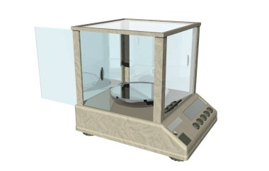 Laboratuarda çok hassas bir analitik denge var.