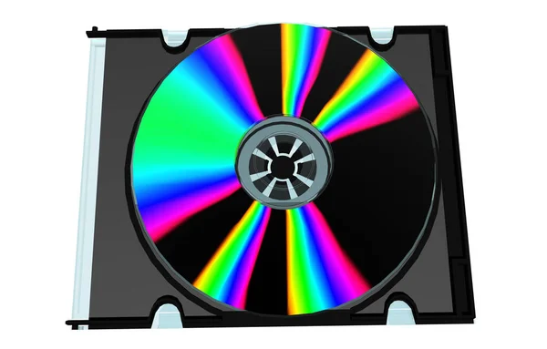Colorful Iridescent Dvd Plastic Case — Stock Photo, Image