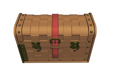 Büyük kahverengi yurtdışı valizi.