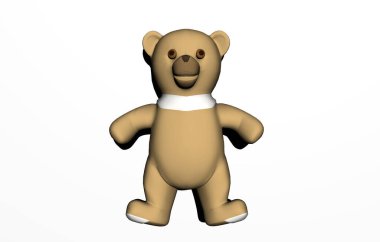 kahverengi tüylü oyuncak ayı çocuk odasında.