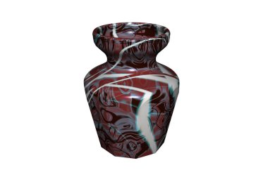 Masa dekorasyonu için renkli cam vazo