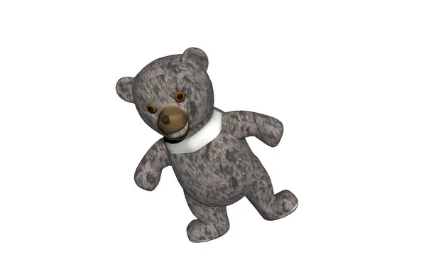 Brown Fluffy Teddy Bear Nursery — Stock Photo, Image