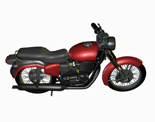 Moto Rossa Strada — Foto Stock