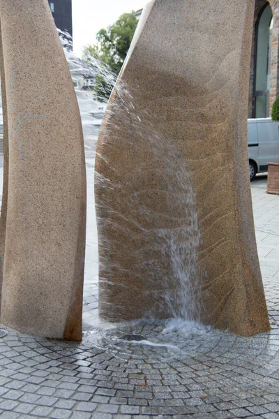 Fountain Water Fountains Splashing Pattering — Stock Photo, Image