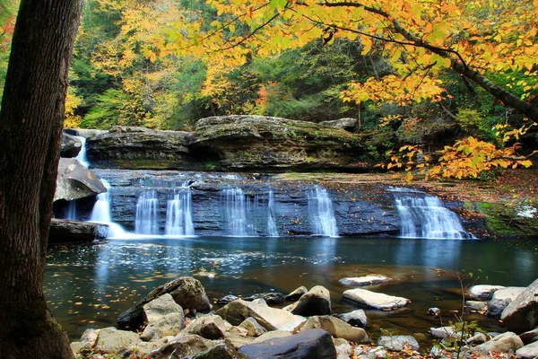 Lägre Krukmakare Faller Obed Nationella Natursköna Floden Östra Tennessee Topp — Stockfoto