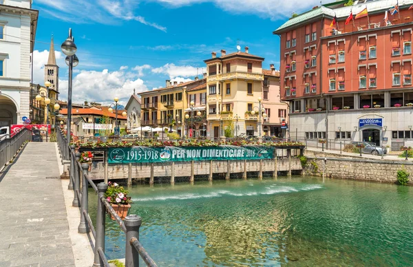 Omegna Verbano Cusio Ossola Piamonte Italia Mayo 2018 Vista Del — Foto de Stock