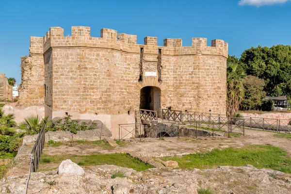 Saint Pietro Fortress Castle Sea Located Archaeological Park Castellammare Palermo — Stock Photo, Image