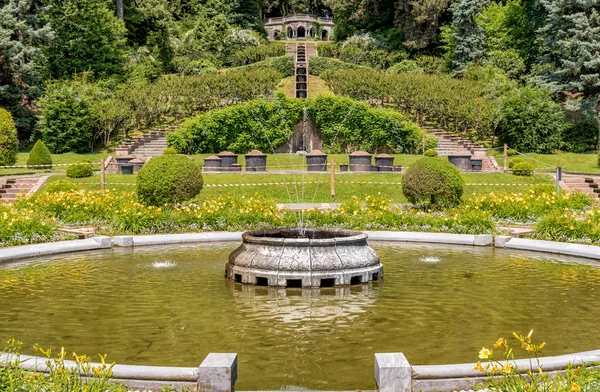 Fountain Public Park Villa Toeplitz Varese Italy — Stock Photo, Image