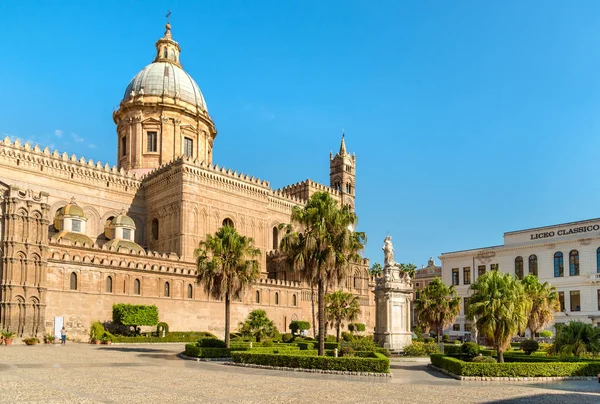 Palermo Sicilia Italia Octubre 2017 Vista Catedral Palermo Catedral Metropolitana —  Fotos de Stock