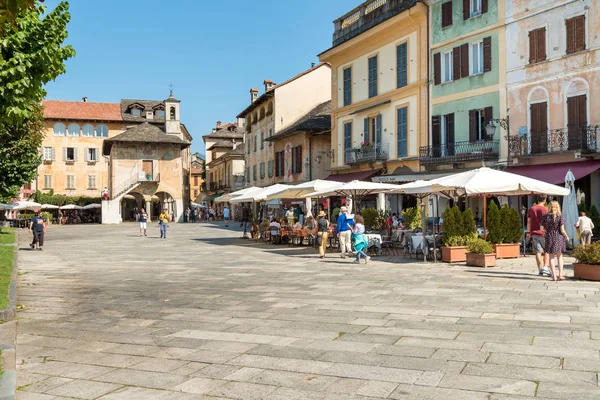 Orta San Giulio Novara Itálie Srpna 2018 Pohled Historické Centrum — Stock fotografie