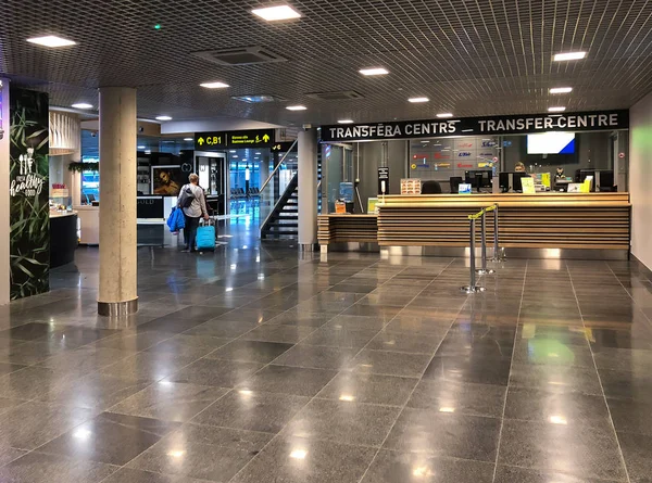 Riga Letonia Octubre 2018 Interior Del Aeropuerto Internacional Riga Letonia —  Fotos de Stock