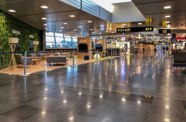 拉脱维亚里加 2018年10月28日 拉脱维亚里加国际机场内部 — 图库照片