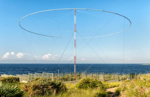 Elektrisk Kommunikation Beacon Ligger Stranden Medelhavet Sicilien — Stockfoto