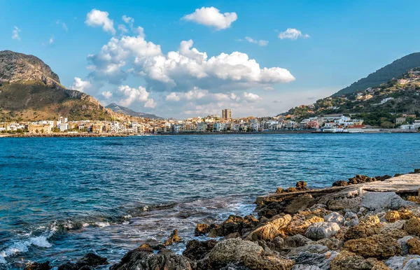 Uitzicht Sferracavallo Golf Capo Gallo Mount Provincie Palermo Sicilië — Stockfoto