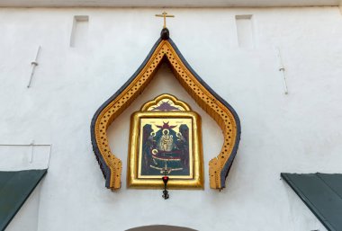 Mozaik fresk Pskovo Pechersky Dormition Manastırı, Rusya ana kapısı