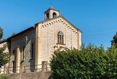 Sant Ambrogio kilise ressamlar köyü Arcumeggia ili, Varese, İtalya