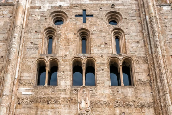 Fachada Basílica San Michele Maggiore Pavía Lombardía Italia — Foto de Stock