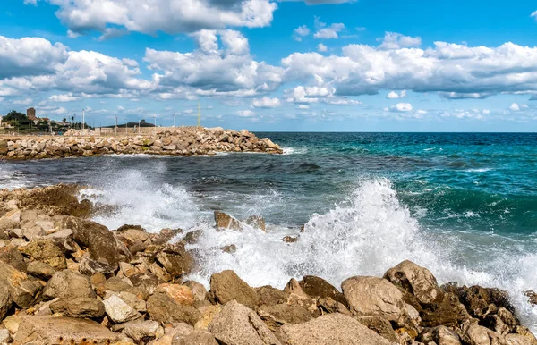 Isola Delle Femmine Isola Delle Donne Paesaggio Del Mar Mediterraneo — Foto Stock