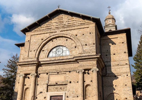 Kościół Parafialny Santa Maria Degli Angeli Miejscowości Rasa Część Gminy — Zdjęcie stockowe