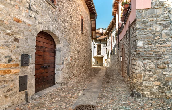 Vue Sur Petit Village Masciago Primo Valcuvia Avec Des Rues — Photo