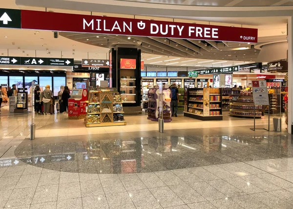 Ferno Milán Malpensa Italia Abril 2019 Milán Duty Free Shopping —  Fotos de Stock