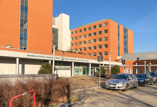 Varese Lombardy Italy February 2019 View Exterior Circolo Hospital Ospedale — Stock Photo, Image