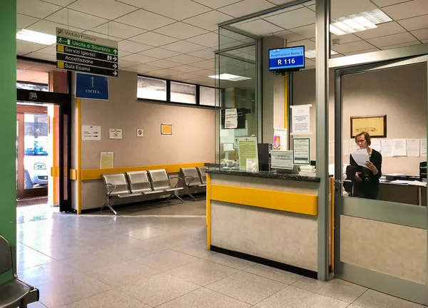 Varese Lombardy Italia Februari 2019 Interior Circolo Hospital Atau Ospedale — Stok Foto