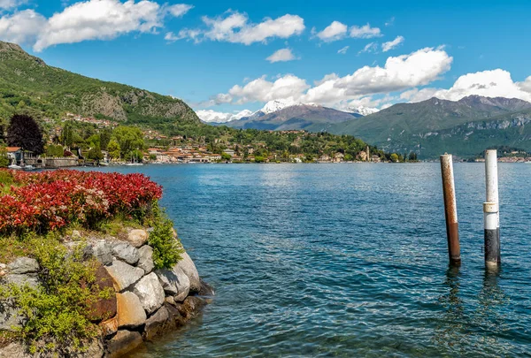 Paysage Lac Côme Sous Soleil Printemps Italie — Photo