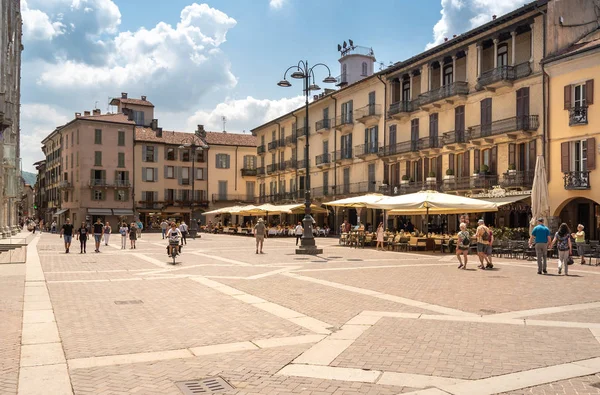 Como Lombardía Italia Junio 2019 Vista Plaza Del Duomo Con — Foto de Stock