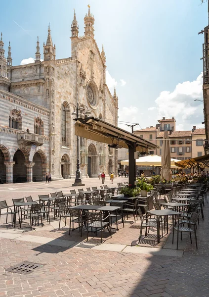 Como Lombardiet Italien Juni 2019 Udsigt Duomo Plads Med Traditionel - Stock-foto