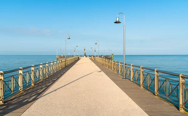 Versilia, Tuscany, İtalya 'daki Marina di Pietrasanta plajında.