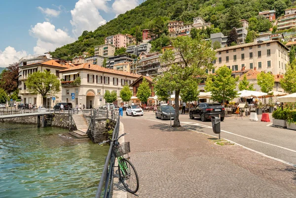 Como Lombardy Italy June 2019 People Enjoying Outdoor Bars Restaurants — Stock Photo, Image