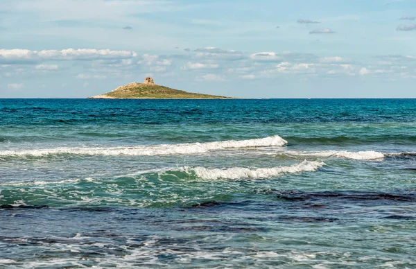 Paesaggio Del Mar Mediterraneo Con Isola Delle Femmine Isola Delle — Foto Stock