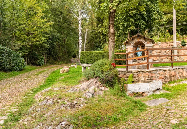 Los Caminos Del Parque Regional Brinzio Provincia Varese Lombardía Italia — Foto de Stock