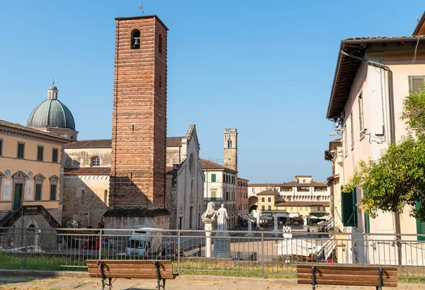 Pietrasanta Toskana Italien Juli 2019 Blick Auf Den Hauptplatz Mit — Stockfoto