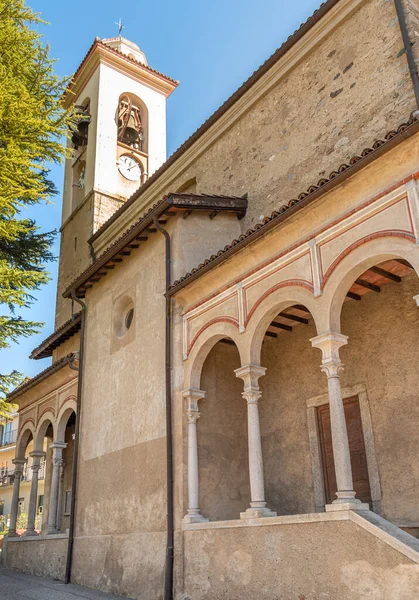 Widok Kościół Sant Agata Znajduje Się Cadro Dzielnicy Lugano Ticino — Zdjęcie stockowe
