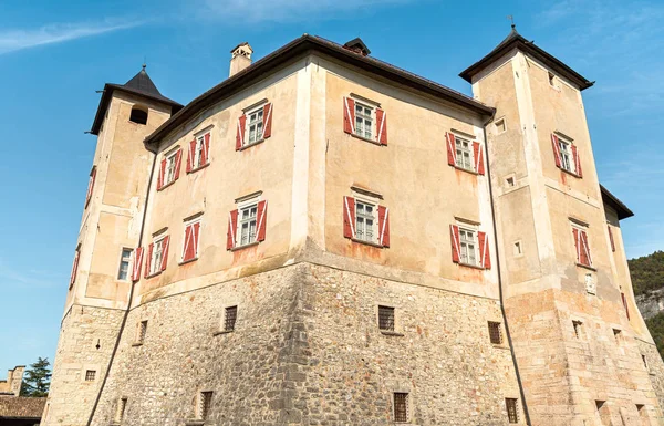 Veduta Castel Thun Gotico Castello Medievale Vigo Ton Provincia Trento — Foto Stock