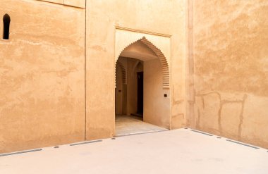 Bahla, Umman - 11 Şubat 2020: Umman Sultanı Bahla 'daki Jabreen Şatosu' na bakın.