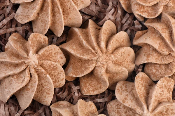 Chocolate Meringue Close Food Photos — Stock Photo, Image