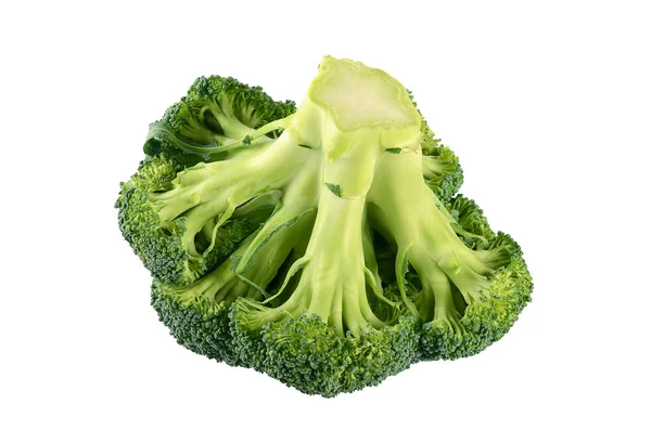 Verse Broccoli Geïsoleerd Een Witte Achtergrond — Stockfoto