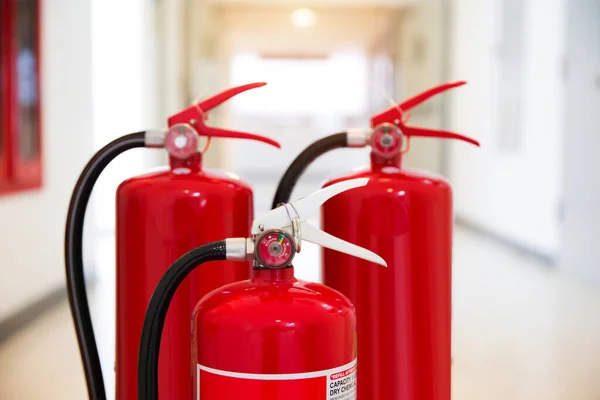 Red Fire Extinguisher Building — Stock Photo, Image