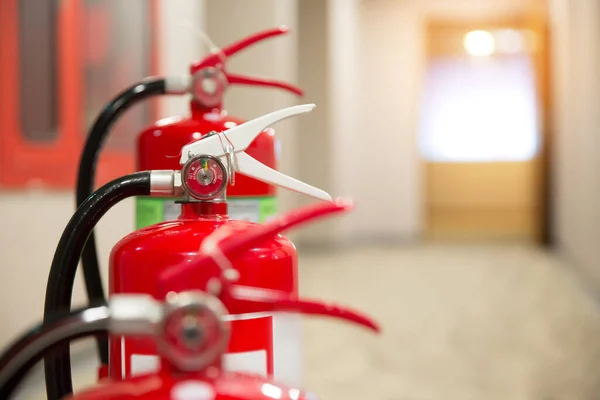 Red Fire Extinguisher Building — Stock Photo, Image