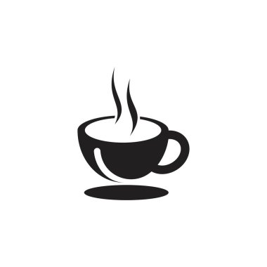 kahve camı logo şablonu vektörü 